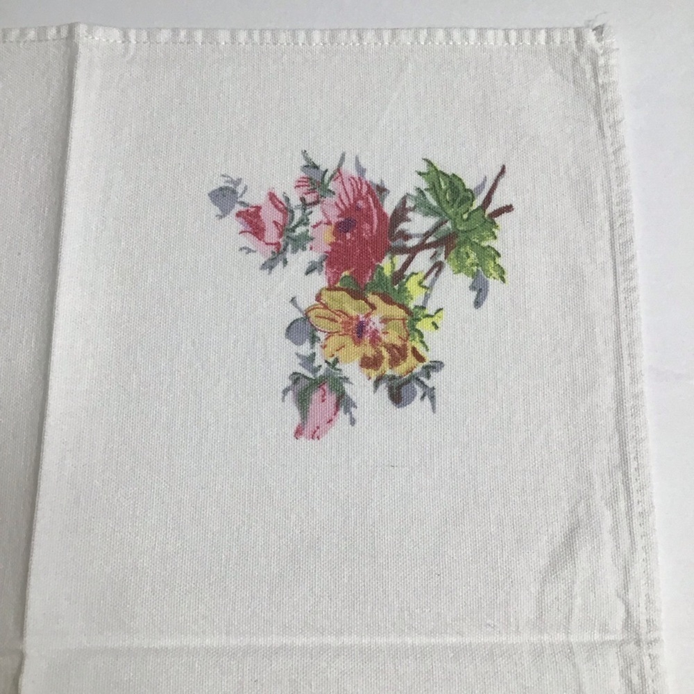 Biltmore Estate Floral Napkins SET OF 3 Thick Cotton Bread Basket Liners Cottage - Picture 6 of 12